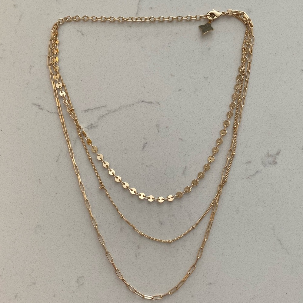 Three Tiered Layered Necklace